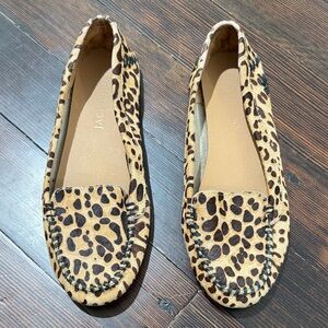 Jack Rogers Leopard Print Moccasin Loafers